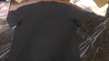 BOSS Men's Grey Melange Vertical Fade-Effect Stripe Luxury T-Shirt