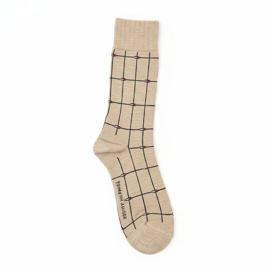 Tommy Hilfiger Men's Windowpane Check Casual Socks - 3 Pack