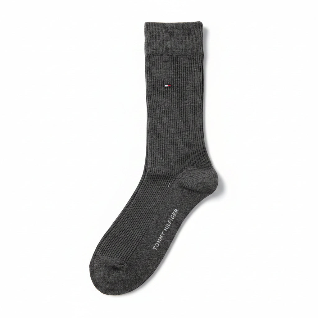 Tommy Hilfiger Men's Classic Ribbed Crew Socks - 3 Pack