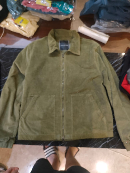 Tommy Hilfiger Full Zip Corduroy Jacket with Front Pockets