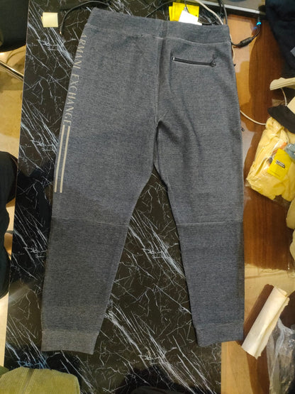 Armani Exchange Logo Trousers with Zipper Pockets and Drawstring Waist