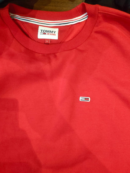 Tommy Jeans Crewneck Sweatshirt with Kangaroo Pocket