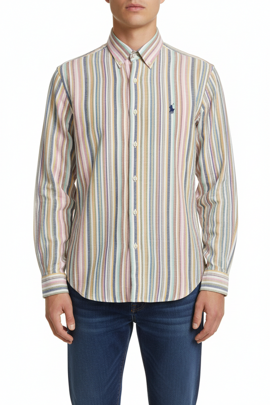 Polo Ralph Lauren Long Sleeve Multicolor Striped Shirt