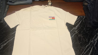 Tommy Jeans 90s Multicolor Signature Flag Graphic T-Shirt - Off-White