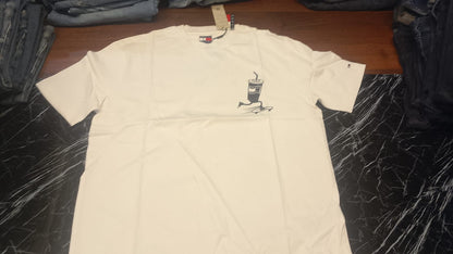 Tommy Jeans Skate Soda Graphic T-Shirt - Cream / Off-White