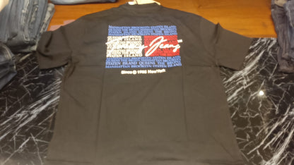 Tommy Jeans Back Flag Graphic T-Shirt - Black