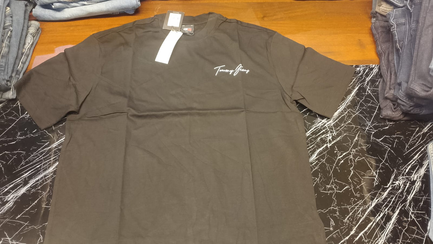 Tommy Jeans Back Flag Graphic T-Shirt - Black