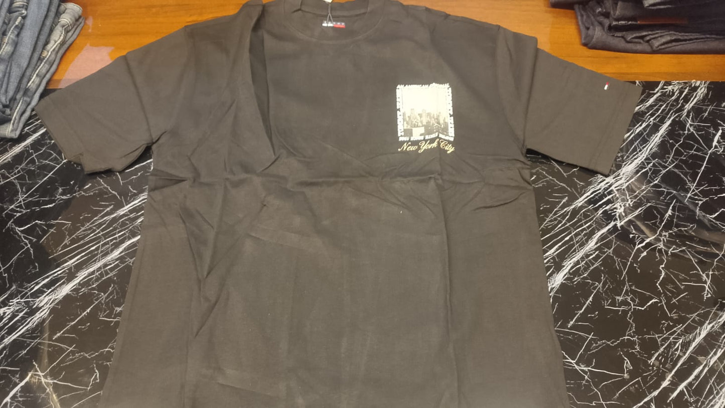 Tommy Jeans NYC Skyline Graphic Print T-Shirt - Black