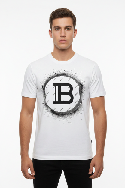 Balmain Glittering Logo T-Shirt
