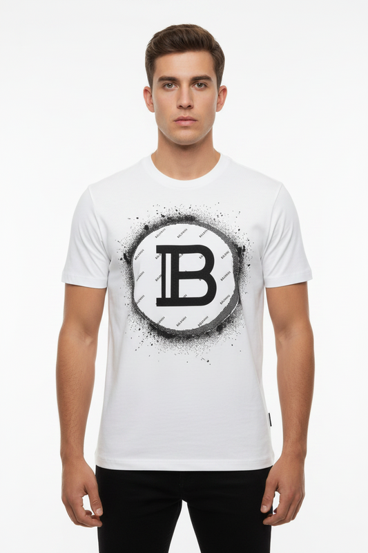 Balmain Glittering Logo T-Shirt
