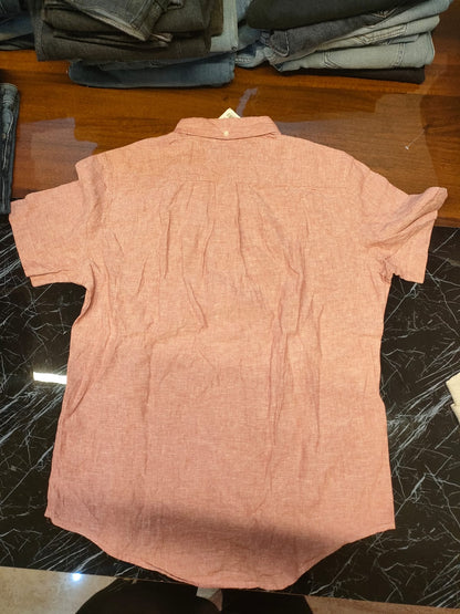 Tommy Hilfiger Short Sleeve Cotton Linen Shirt