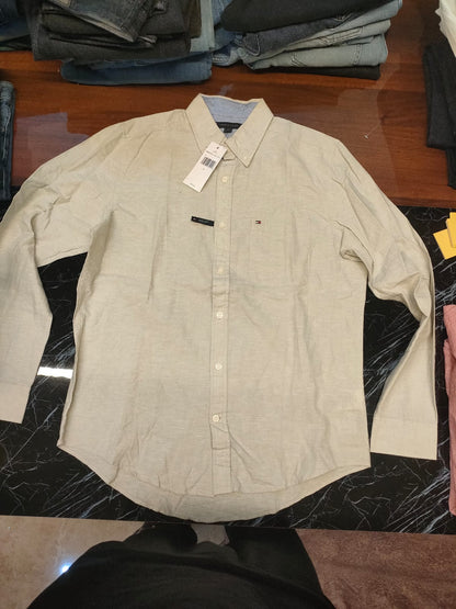 Tommy Hilfiger Long Sleeve Cotton Linen Shirt