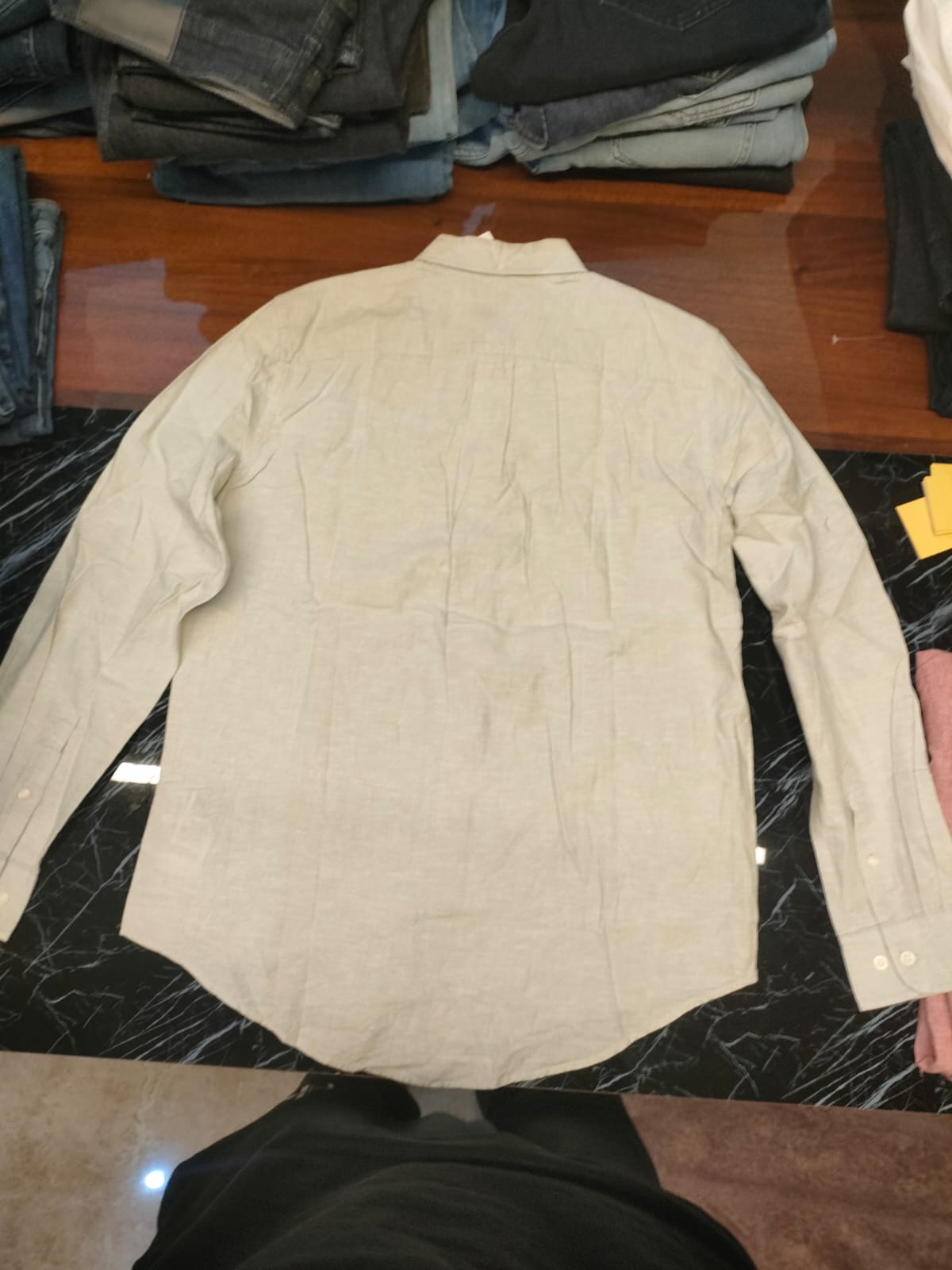 Tommy Hilfiger Long Sleeve Cotton Linen Shirt