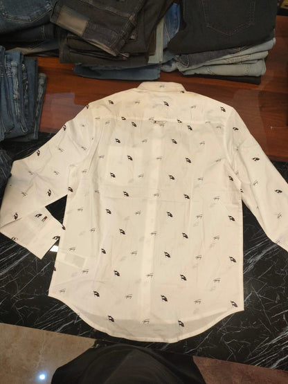 Tommy Hilfiger Long Sleeve All-Over Print Shirt
