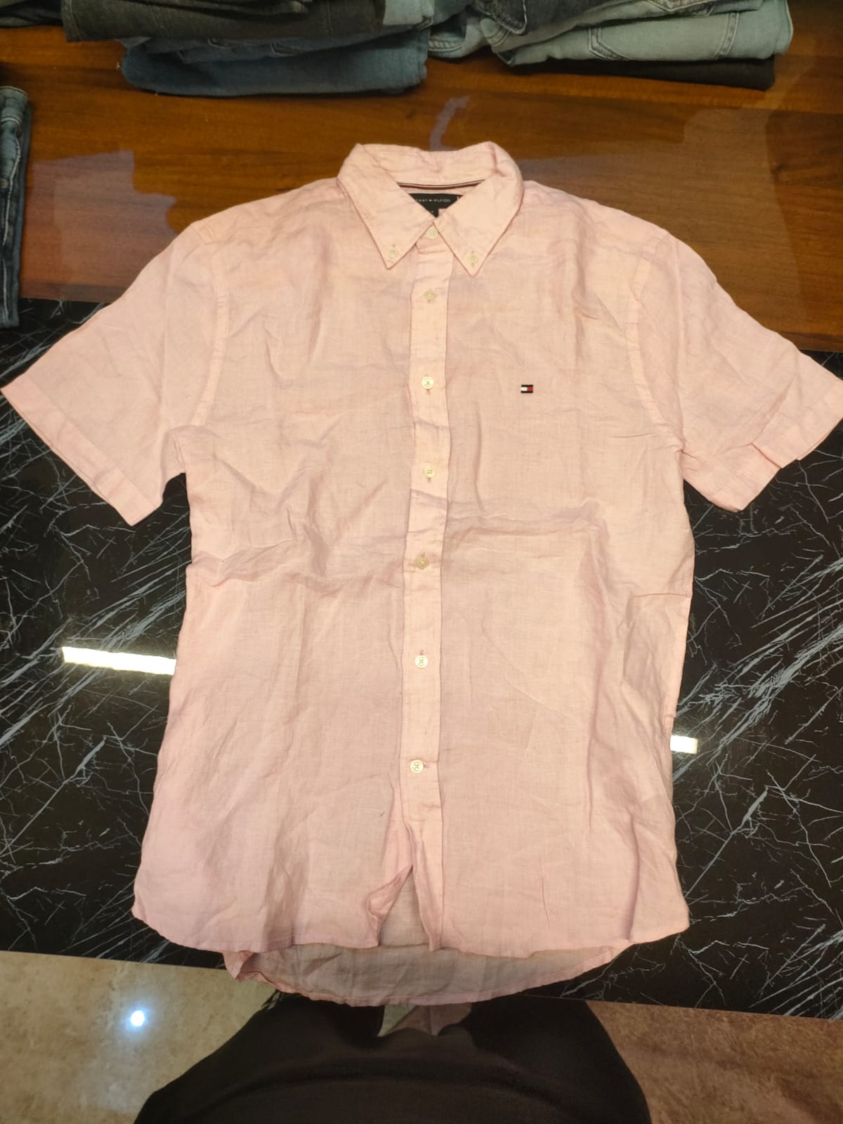 Tommy Hilfiger Short Sleeve Linen Shirt