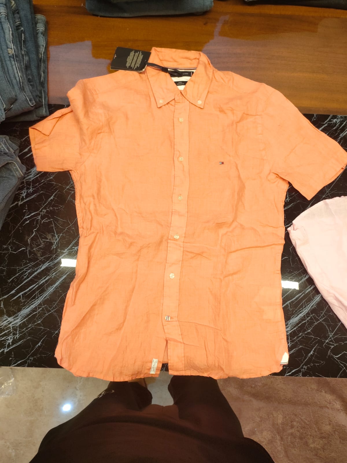 Tommy Hilfiger Short Sleeve Linen Shirt