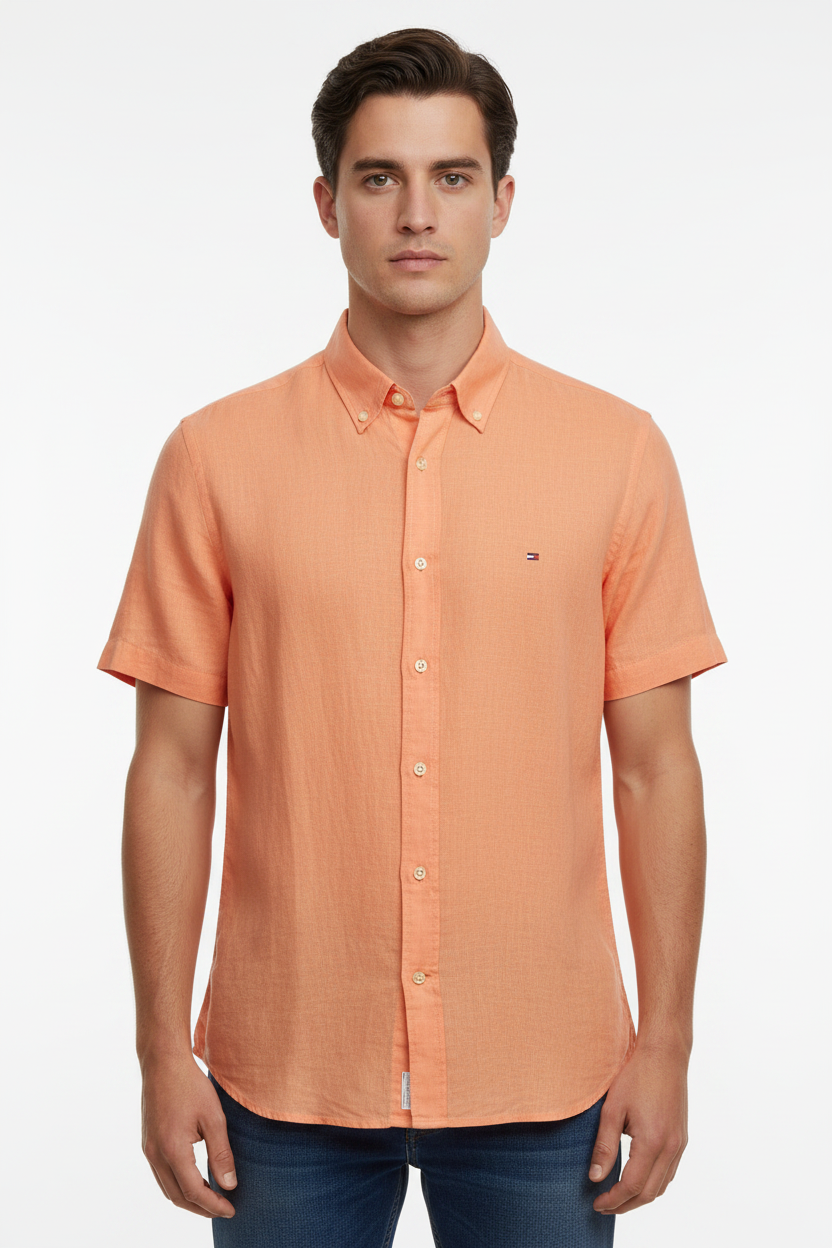Tommy Hilfiger Short Sleeve Linen Shirt