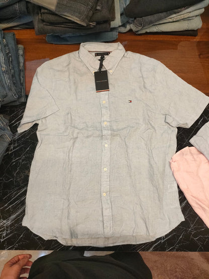 Tommy Hilfiger Short Sleeve Linen Shirt