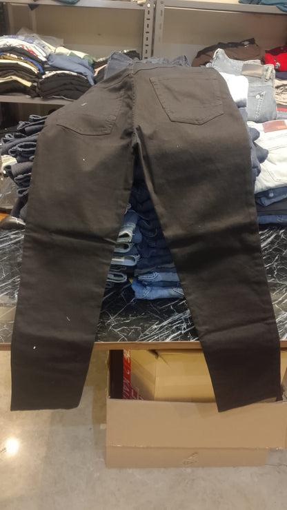 Bugatti Men's Black Stretch Cotton Five-Pocket Trousers