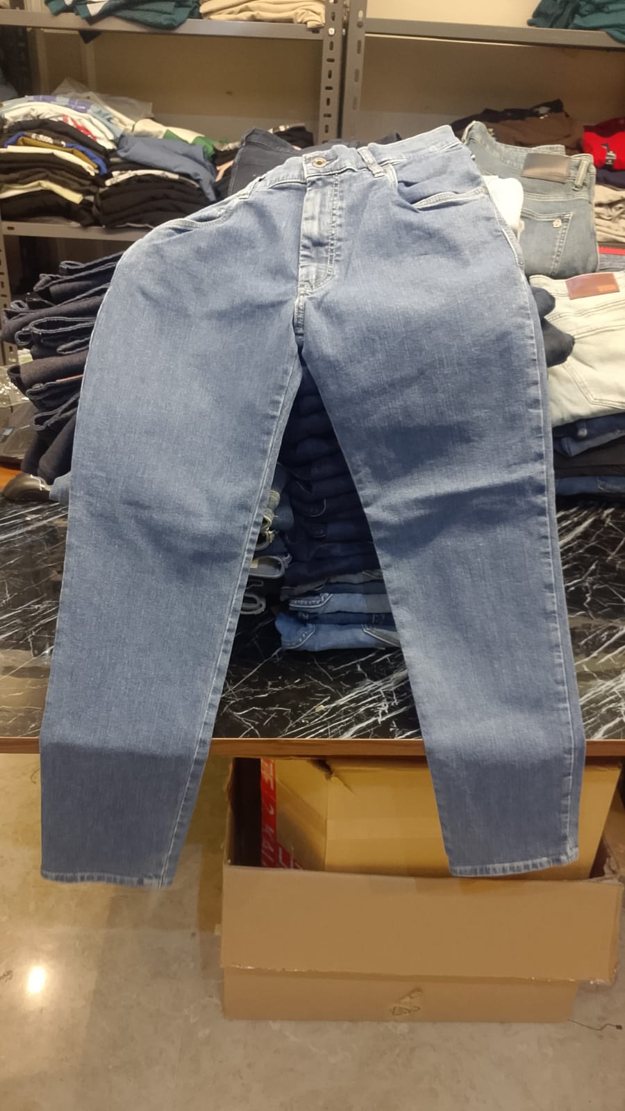 Bugatti Men's Modern Straight Stretch Denim Jeans