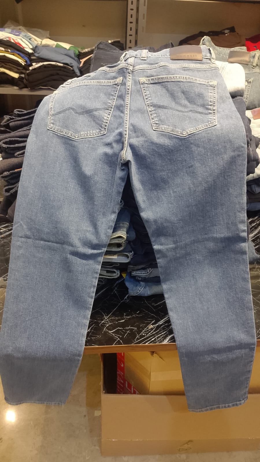 Bugatti Men's Modern Straight Stretch Denim Jeans
