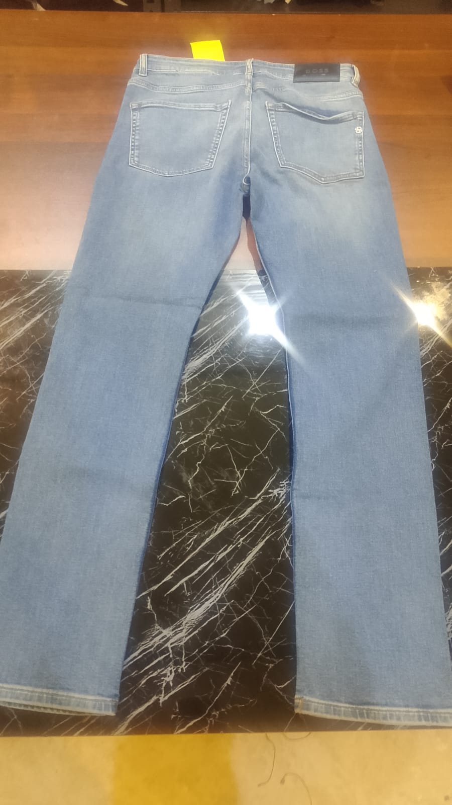 BOSS Men's Maine Regular Fit Straight Denim Jeans