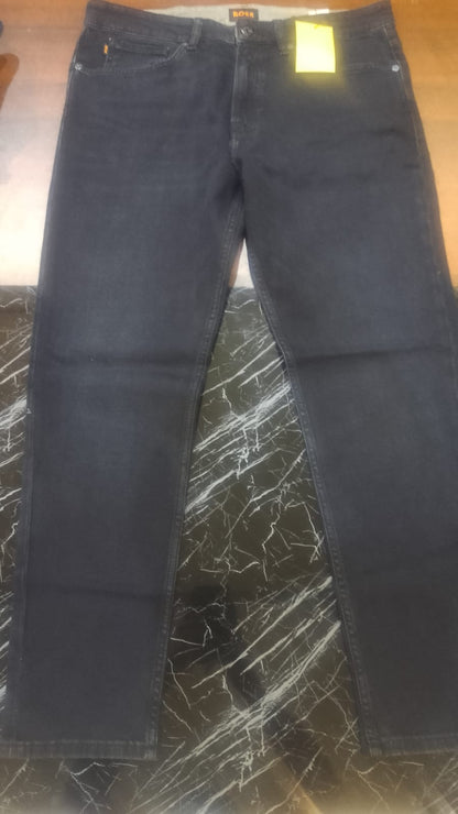 BOSS Men's Maine Regular Fit Straight Denim Jeans