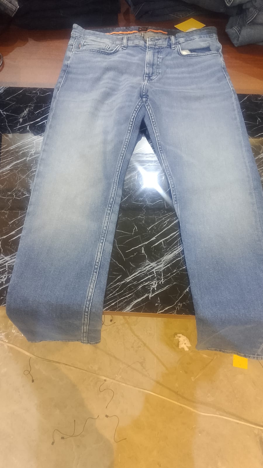 BOSS Men's Maine Regular Fit Straight Denim Jeans