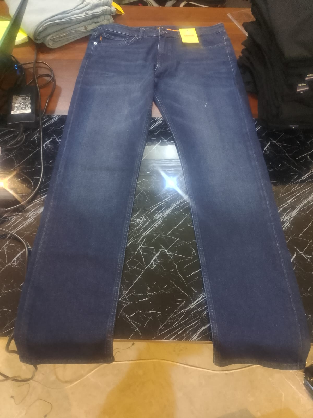 BOSS Men's Delaware Slim Fit Stretch Denim Jeans