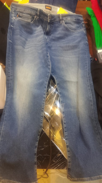 BOSS Men's Delaware Slim Fit Stretch Denim Jeans