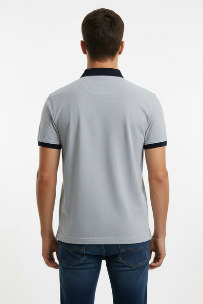 Tommy Hilfiger Est. 1985 Logo Chest Contrast Collar Polo Shirt