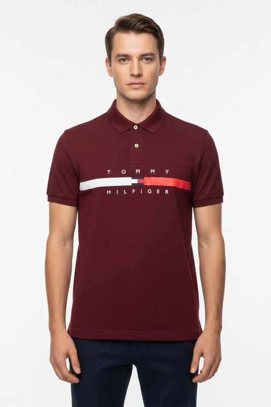 Tommy Hilfiger Signature Chest Stripe Polo Shirt