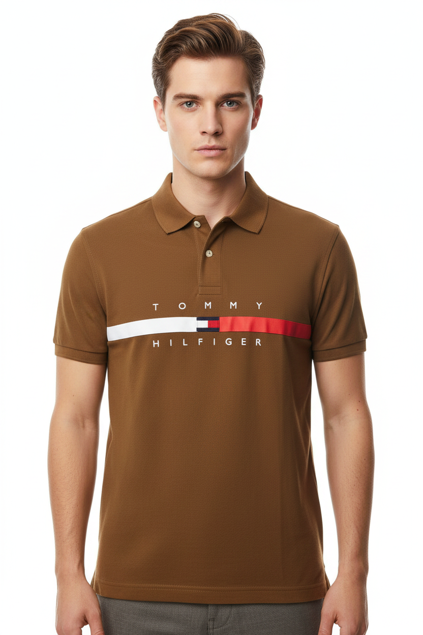 Tommy Hilfiger Signature Chest Stripe Polo Shirt