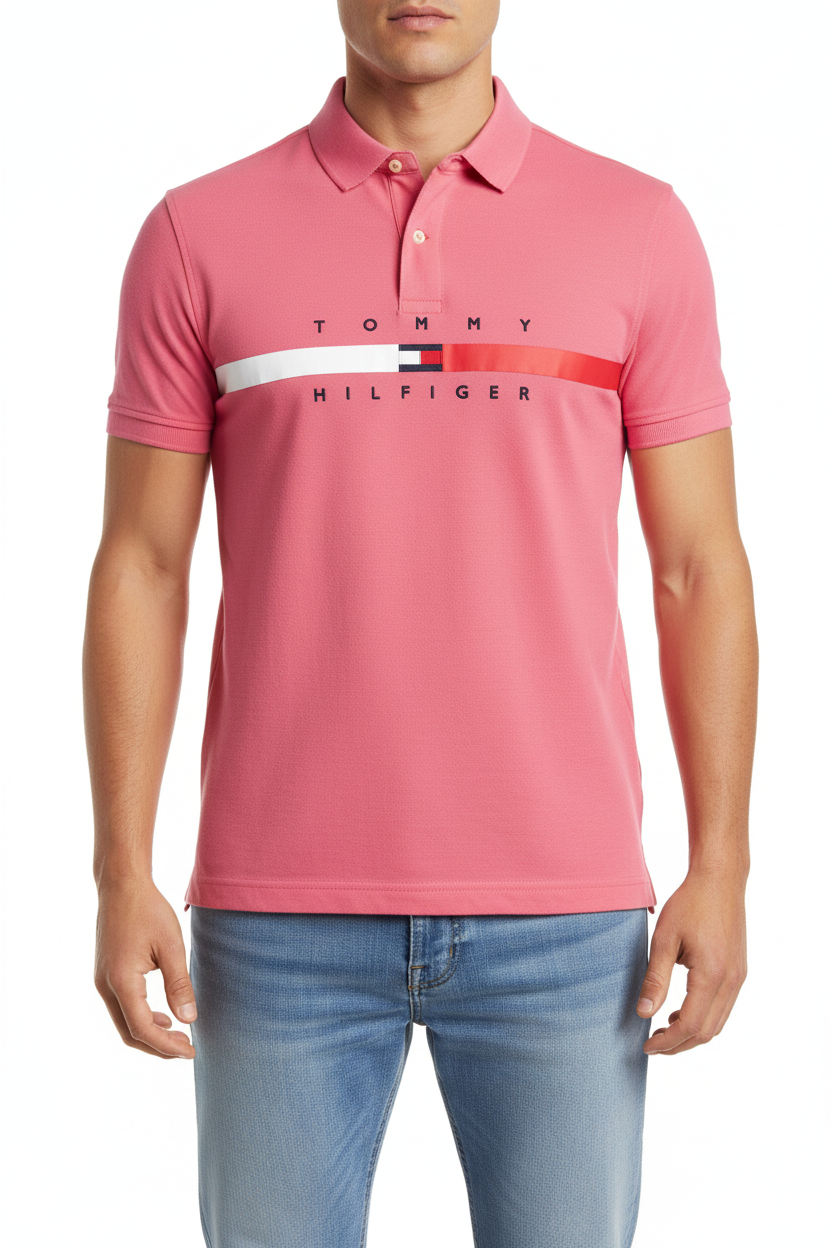 Tommy Hilfiger Signature Chest Stripe Polo Shirt