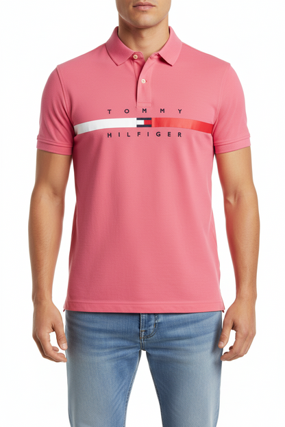 Tommy Hilfiger Signature Chest Stripe Polo Shirt