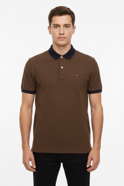 Tommy Hilfiger Contrast Collar Classic Fit Polo Shirt
