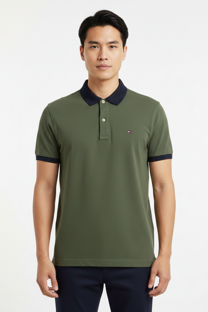 Tommy Hilfiger Contrast Collar Classic Fit Polo Shirt