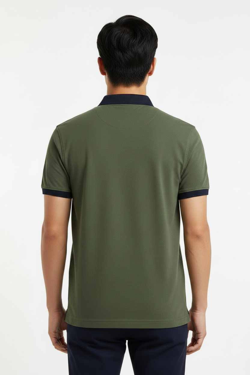 Tommy Hilfiger Contrast Collar Classic Fit Polo Shirt