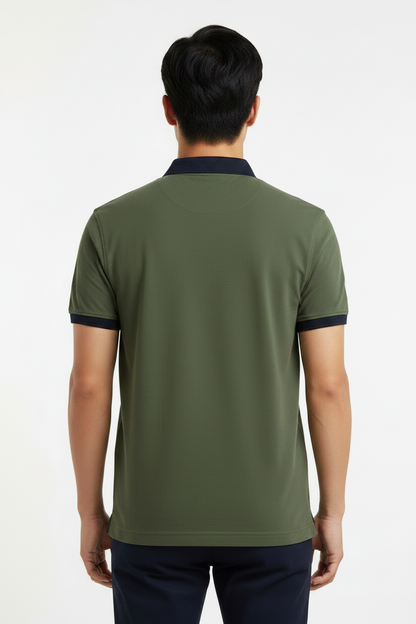 Tommy Hilfiger Contrast Collar Classic Fit Polo Shirt