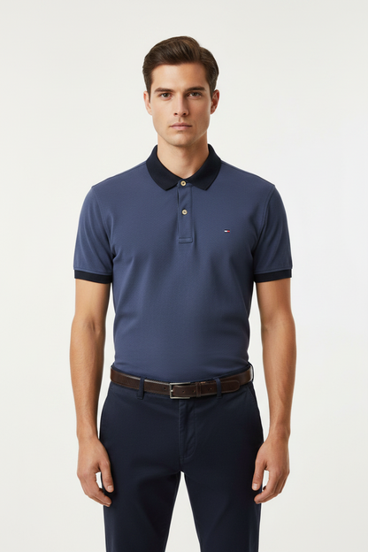Tommy Hilfiger Contrast Collar Classic Fit Polo Shirt