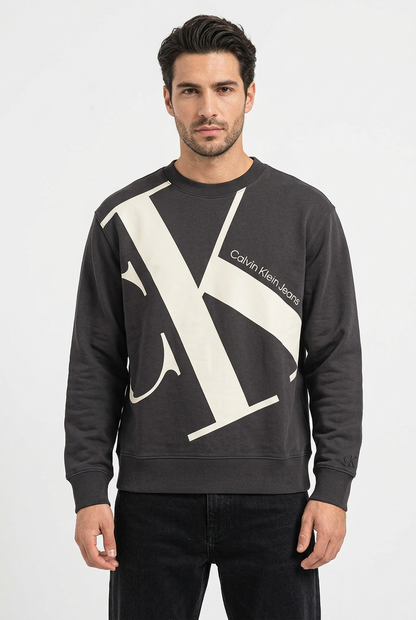 Calvin Klein Oversized Monogram Logo Sweatshirt