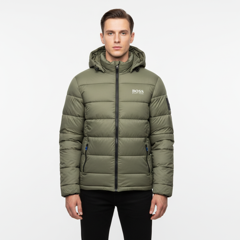 Boss Camel Line Puffer Jacket – Perfect Winter Essential