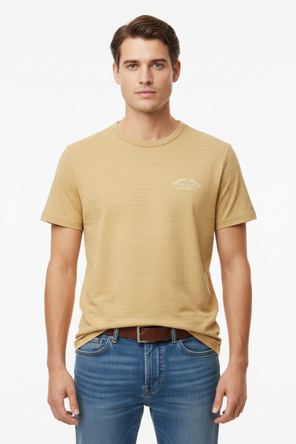 Tommy Jeans Men's Slub Textured Tonal Logo T-Shirt