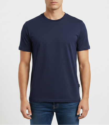 HUGO Men's Ultra-Minimalist Plain Premium Cotton T-Shirt