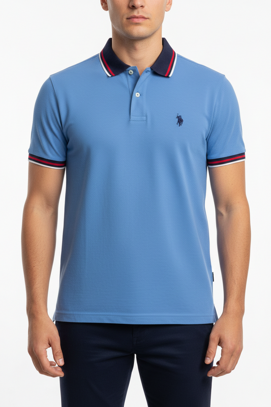 U.S. Polo Assn. Men's Tipped Collar Luxury Polo Shirt