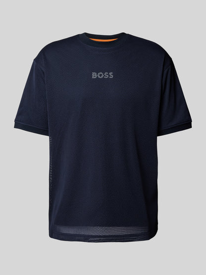 BOSS Men's 3D Drop Shadow Geometric Logo Luxury T-Shirt