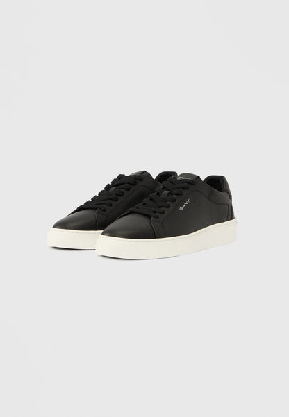GANT Premium Leather Cupsole Sneakers in Black & White