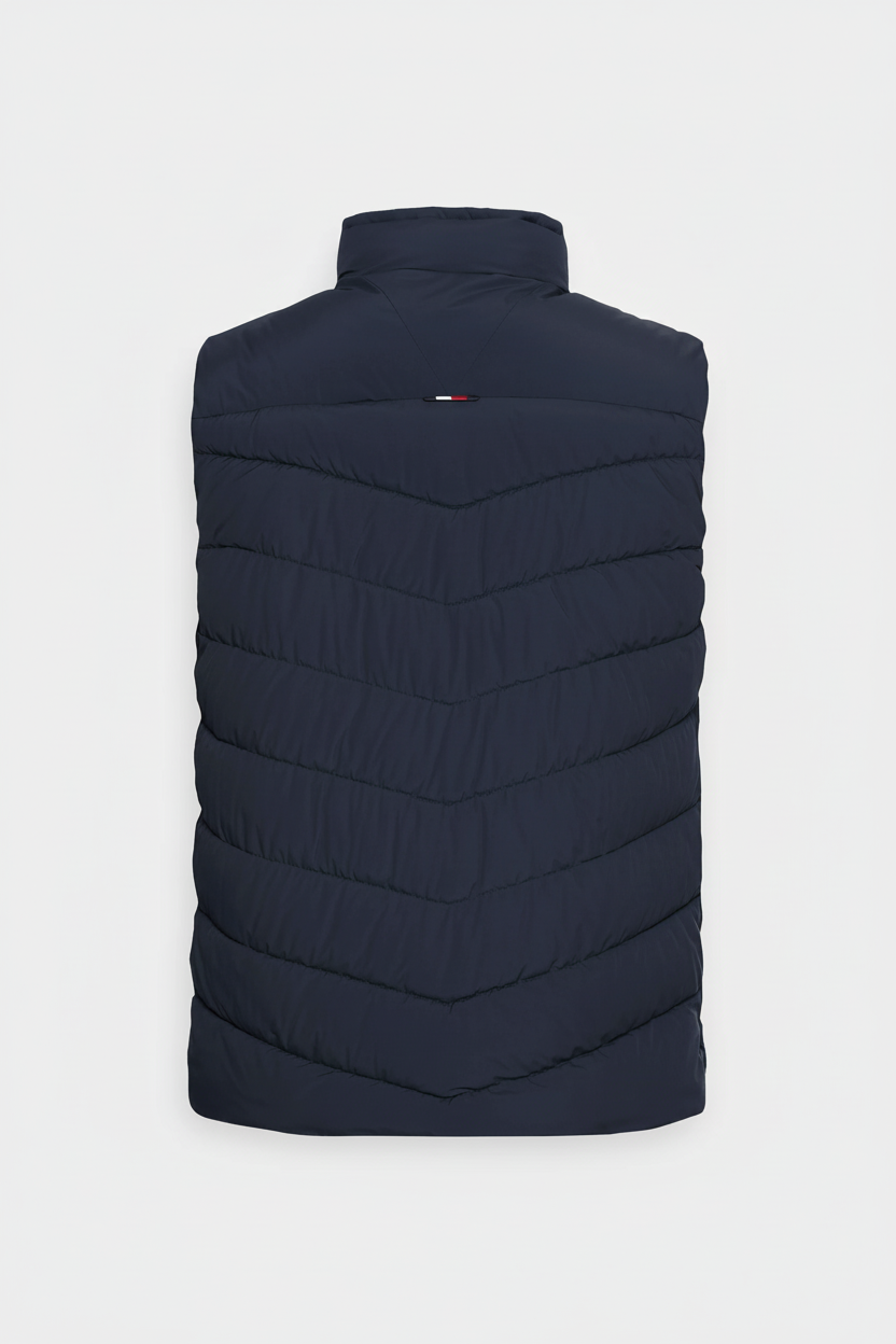 Tommy Hilfiger Men's Logo Stripe Puffer Vest