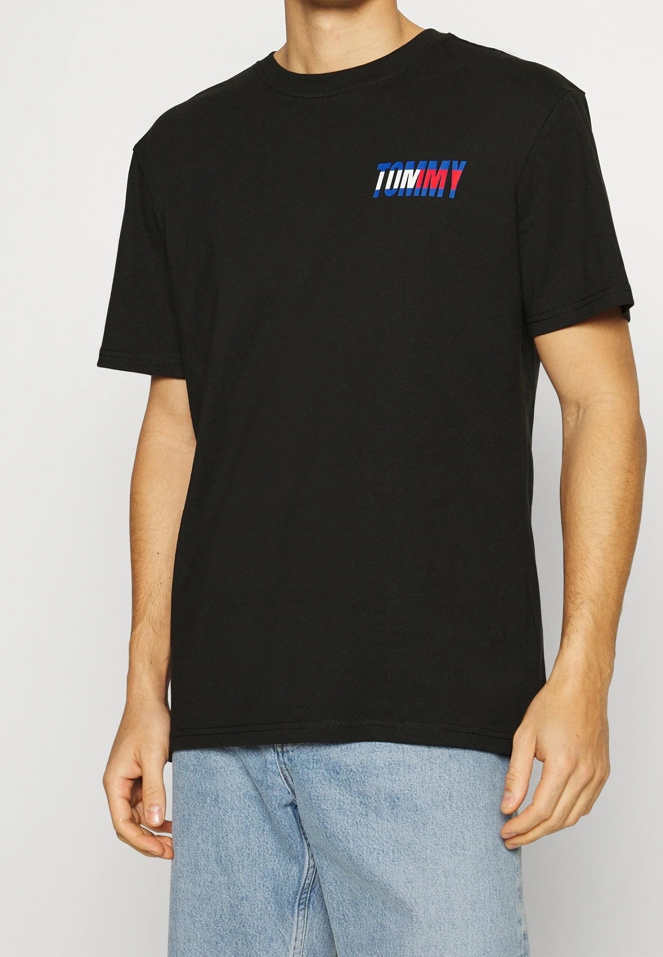 Tommy Jeans Double-Sided Flag Logo Crewneck T-Shirt
