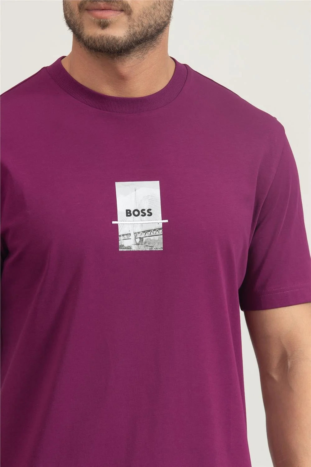 BOSS Men's Urban Graphic Premium Cotton T-Shirt